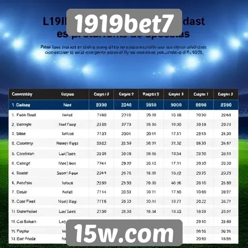 Comparativo entre 1919bet7 e concorrentes de mercado