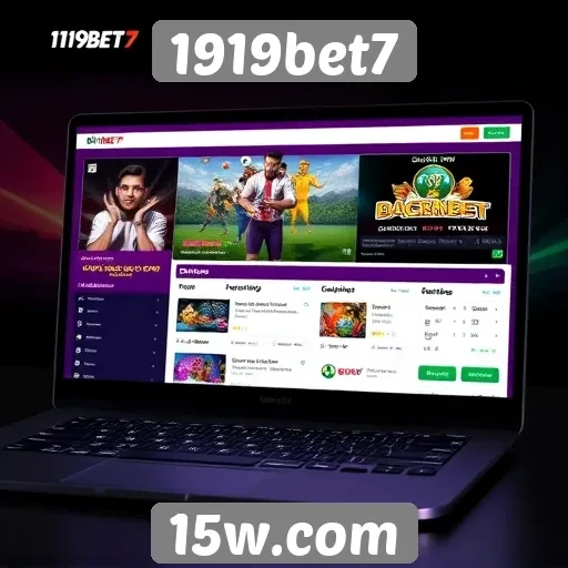 Usabilidade e design do site 1919bet7